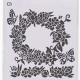 Трафарет Ciao Bella MS8-021 "Венок из роз", 20х20 см